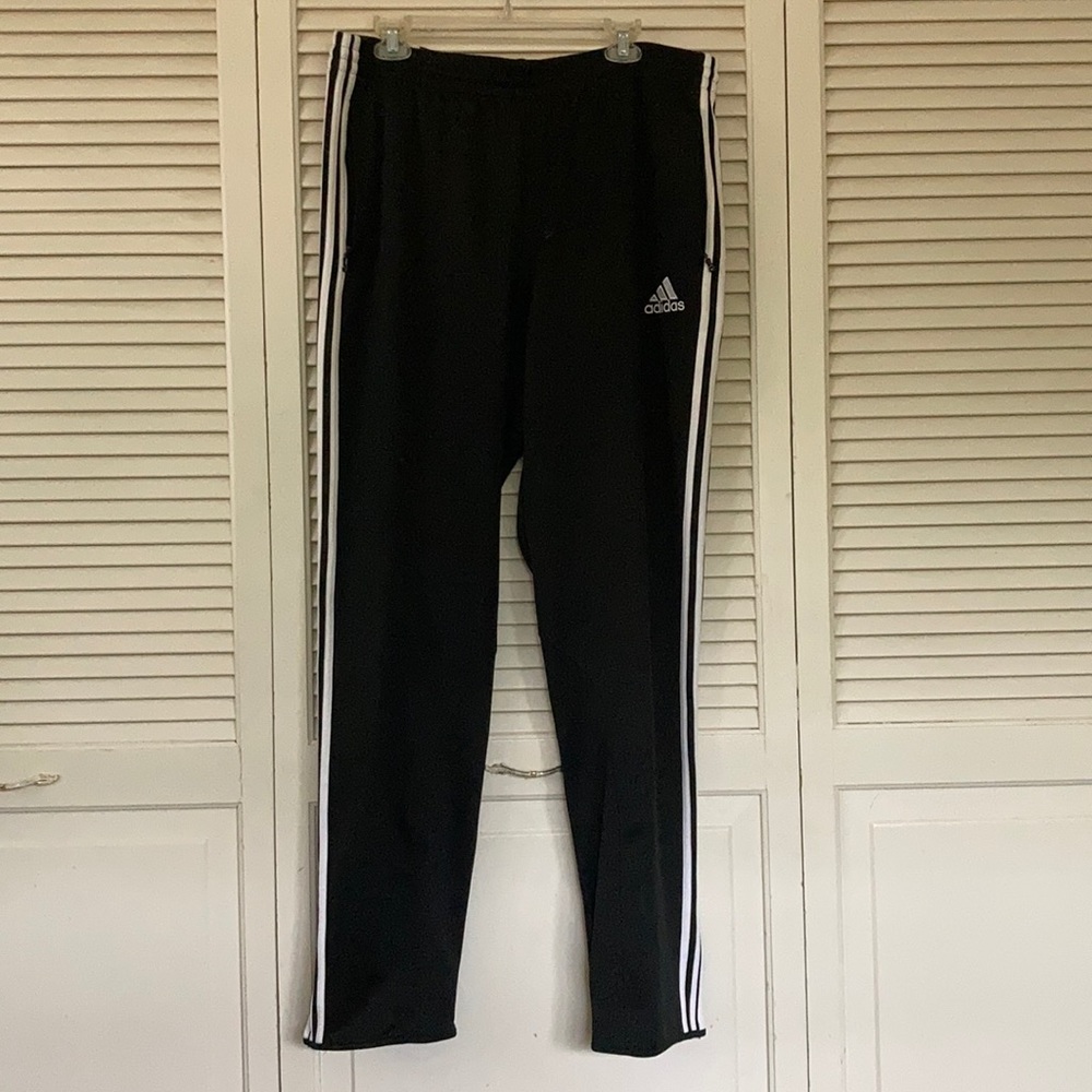 Adidas men’s sweatpants with zippers on legs